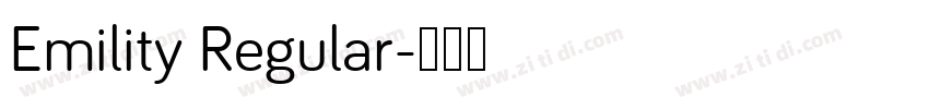 Emility Regular字体转换